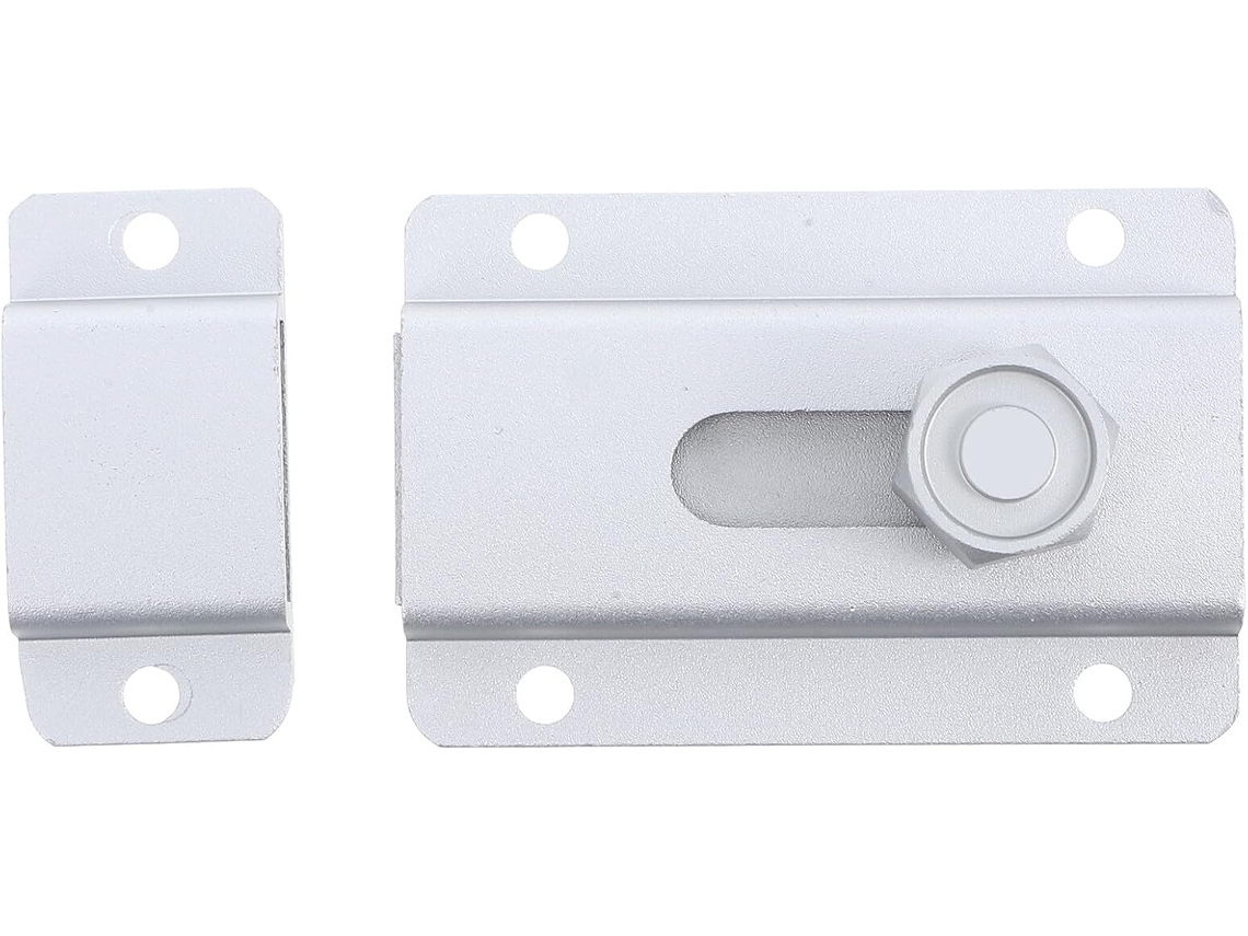 Fechadura De Porta Deslizante Sherchpry Em Liga Alumínio 80mm Com Mola Segurança Celeiros, Galpões E Portas