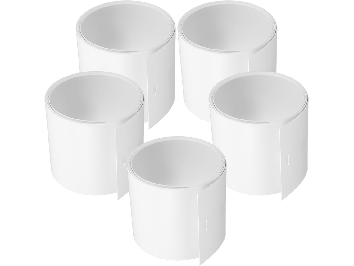 Conjunto De 5 Lâminas Substituição Brancas Packove Para Persianas Verticais Pvc, Duráveis E Fáceis De Instalar Em Portas