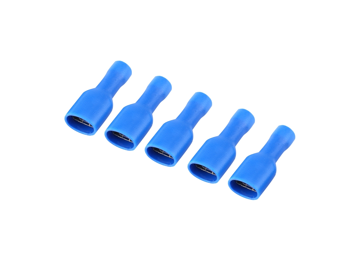 Kit de 100 conectores de terminais de crimpagem isolados, macho/fêmea (1,5-2,5 mm²)