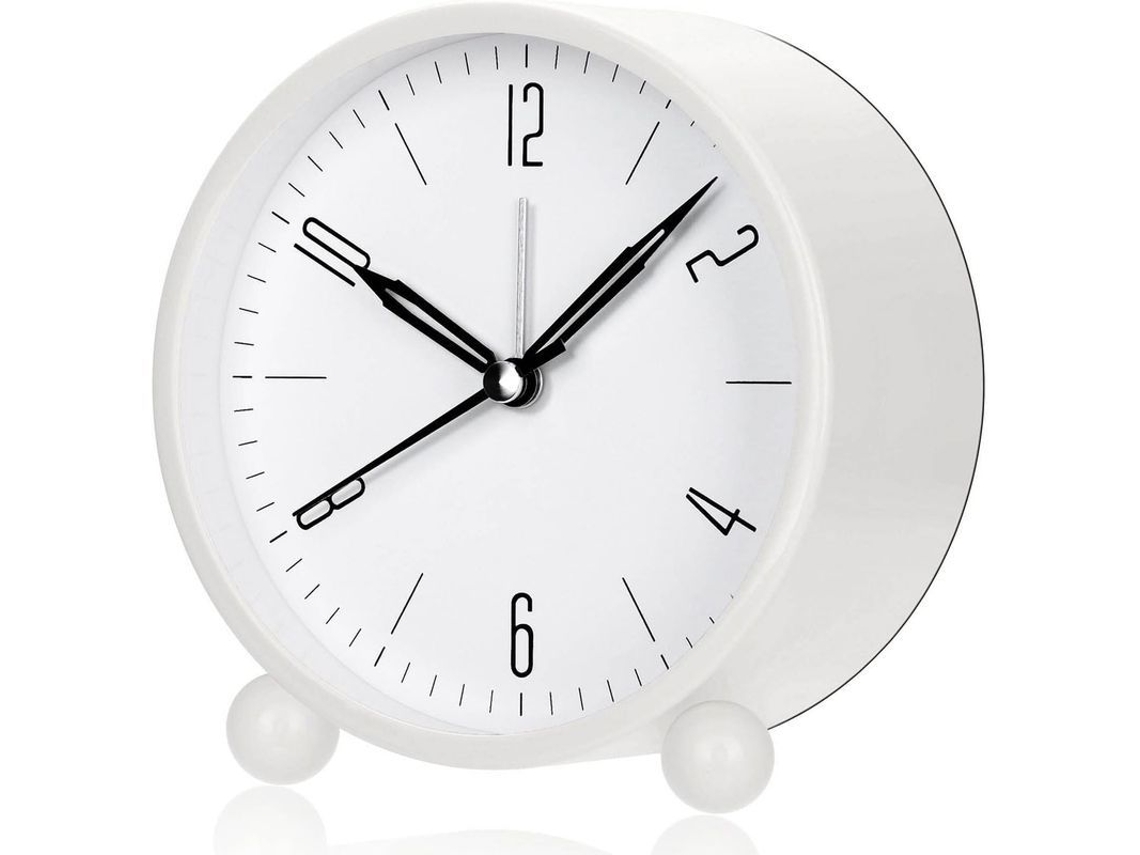 2026-reloj Despertador Silencioso Con Luz Nocturna, Pequeño Y Portátil, Operado Por Batería Ode