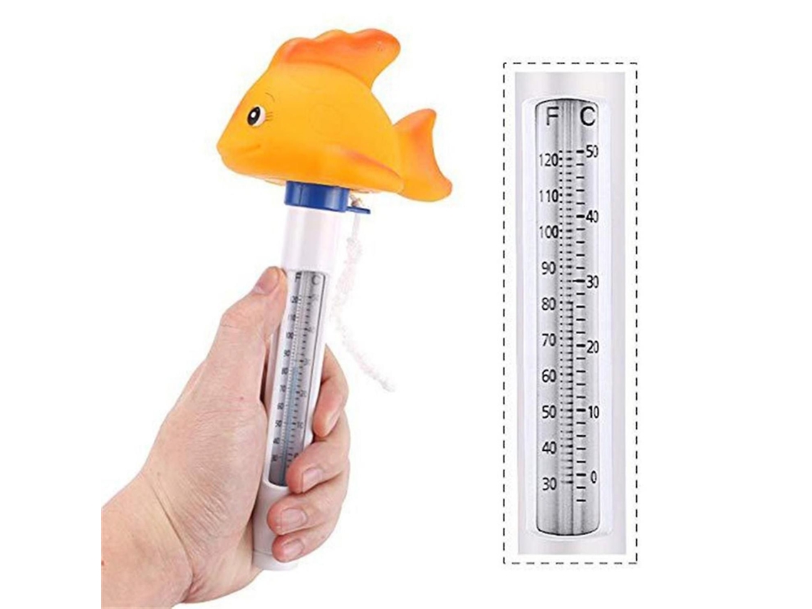 Termômetro De Piscina Flutuante Grande Termômetros De Temperatura Da Água Com Corda Para Exterior