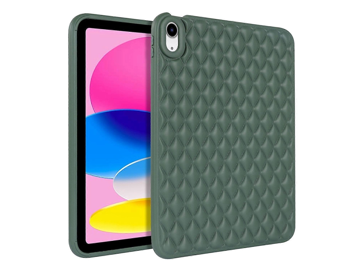 Capa Traseira Protetora Anti Queda Para Ipad 10.9 Com Estampa De Losangos Em Tpu Macio. Tuotuo (2022)