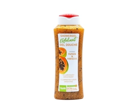 Gel de Banho Esfoliante Papaia e Hibisco 500ml Yari