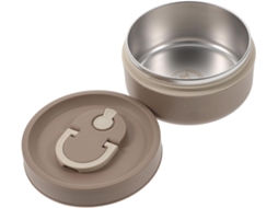 Tigela Bento Térmica De Metal Com Tampa Marrom, Recipiente Portátil Para Sopa E Lancheira Escolar, Resistente À Ferrugem