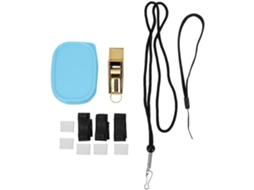 Apito De Segurança Para Esportes Ao Ar Livre, Portátil, Para Árbitro De Futebol E Basquete Com Cordão Vylara (dourado)