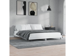 Estrutura De Cama 120x200 Cm Derivados De Madeira Branco