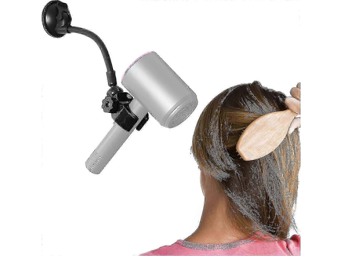 Suporte Ajustável do da Secadora de Cabelo, Cabelo Rotação 360 ​​graus com Braço P Osicionável e Ventosa, Sup GOKOCO