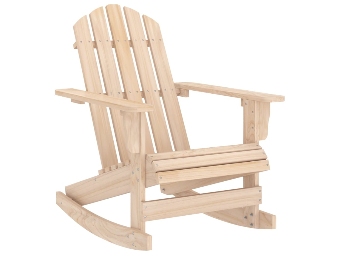 Vidaxl Cadeira Adirondack De Baloiçar Para Jardim Abeto Maciço