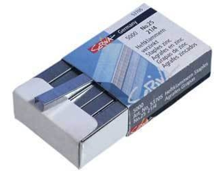 Agrafos Nº25 (21/4mm) Com 5000 