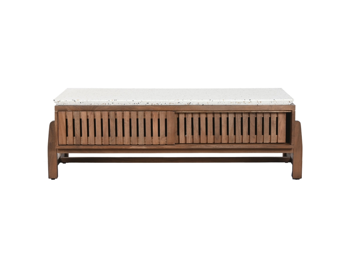 Mesa de Centro em Terrazzo de Acácia, 127x67x47cm ALEXANDRA HOUSE LIVING