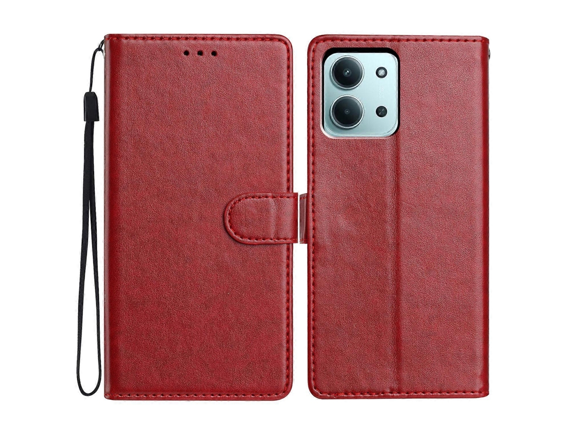 Capa De Couro Com Suporte E Alça Para Xiaomi Redmi 15c 4g (global) (171 Mm) / Poco C85 4g Tkdaddy