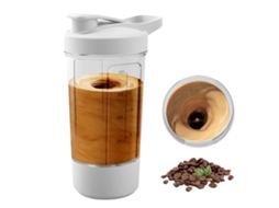 Copo Elétrico Misturador 450ml, Carregamento Usb, com Escala, Sem Bpa, Ideal para Batidos e Suplementos em Pó.