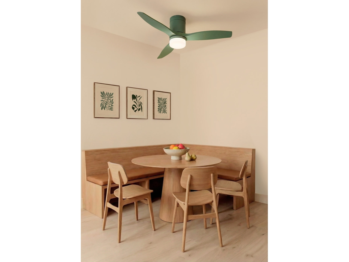 Create - Wind Calm - Ventilador De Teto Silencioso De 40 W Com Pás Técnicas Em Abs De Vários Tamanhos
