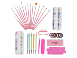 Conjunto De 10 Ferramentas Profissionais De Manicure E Arte De Unhas Para Decoração Com Esmalte E Gel