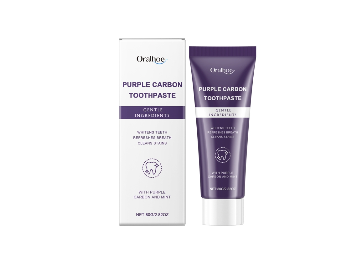 Creme Dental Clareador Branco Roxo Imediato