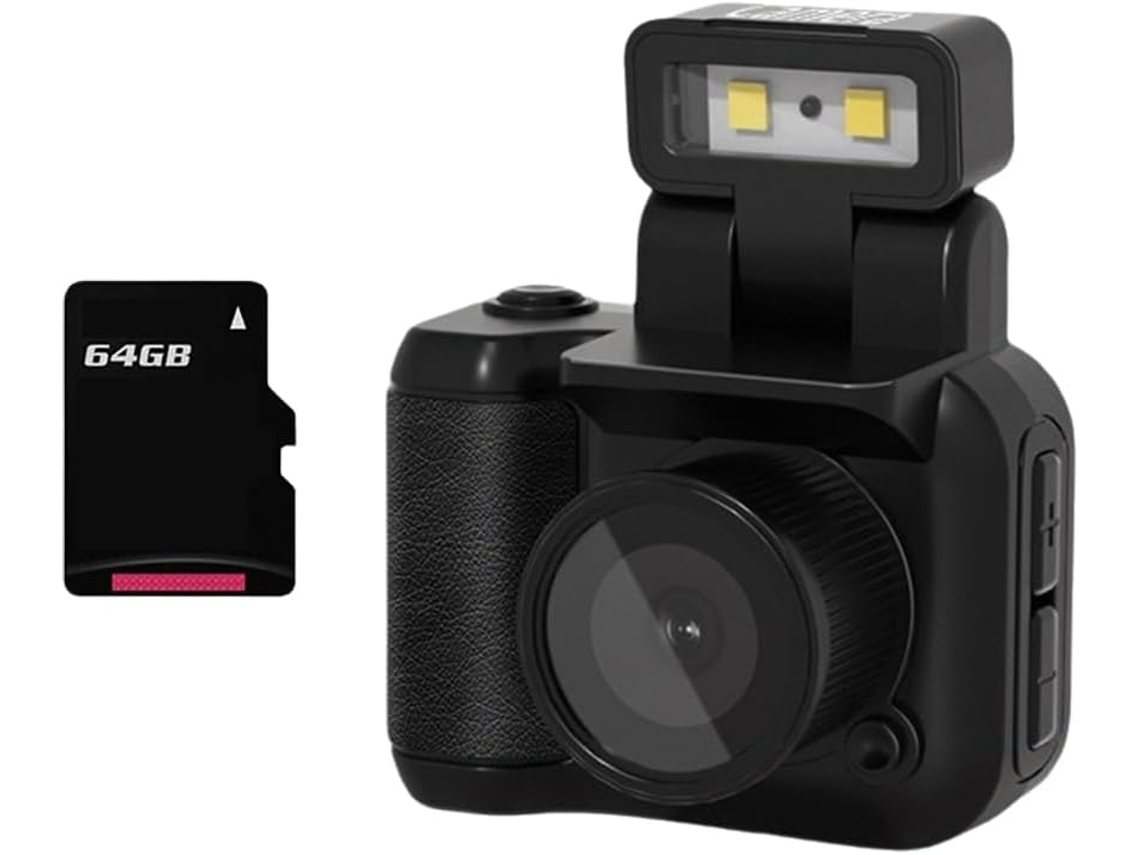 Mini Câmera Estilo Slr com Sensor Cmos de 64 Gb, Flash e Base de Carregamento. SFUSHOS