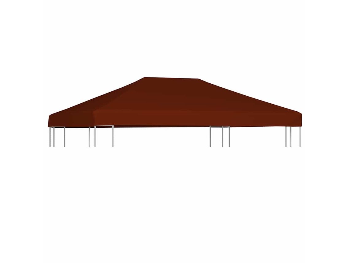 Vidaxl Cobertura De Gazebo 310 G/m² 3x4 M Terracota
