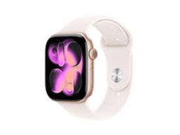 Apple Watch Series 11 GP 46mm Caixa de Alumínio Dourado com Pulseira Azul Claro -m MEV64WF