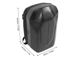 Mochila LED com visor colorido programável, mochila portátil para motocicleta/ciclismo, capacidade para 18 luzes, estojo rígido à prova d'água.