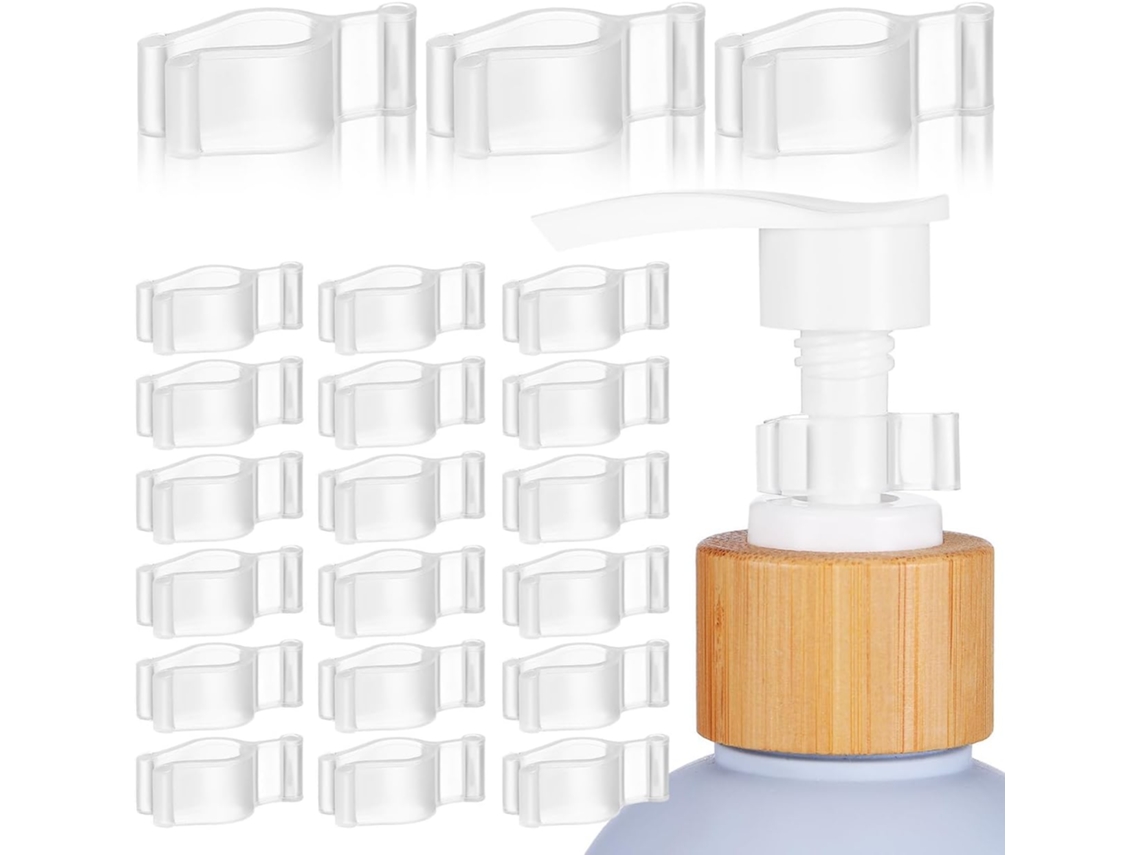 Conjunto De 30 Presilhas De Fixação Para Cabeça De Bomba De Cosmético Em Pp