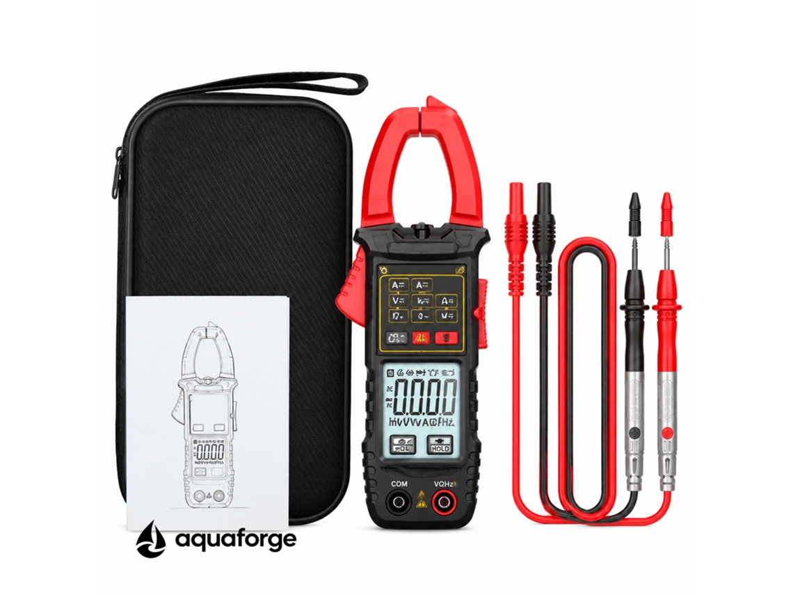 Alicate Amperimétrico Aquaforge Pn109, 600a, Ncv