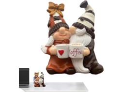 Miniaturas De Anões, Casal De Anões Sem Rosto, Decoração De Estátua