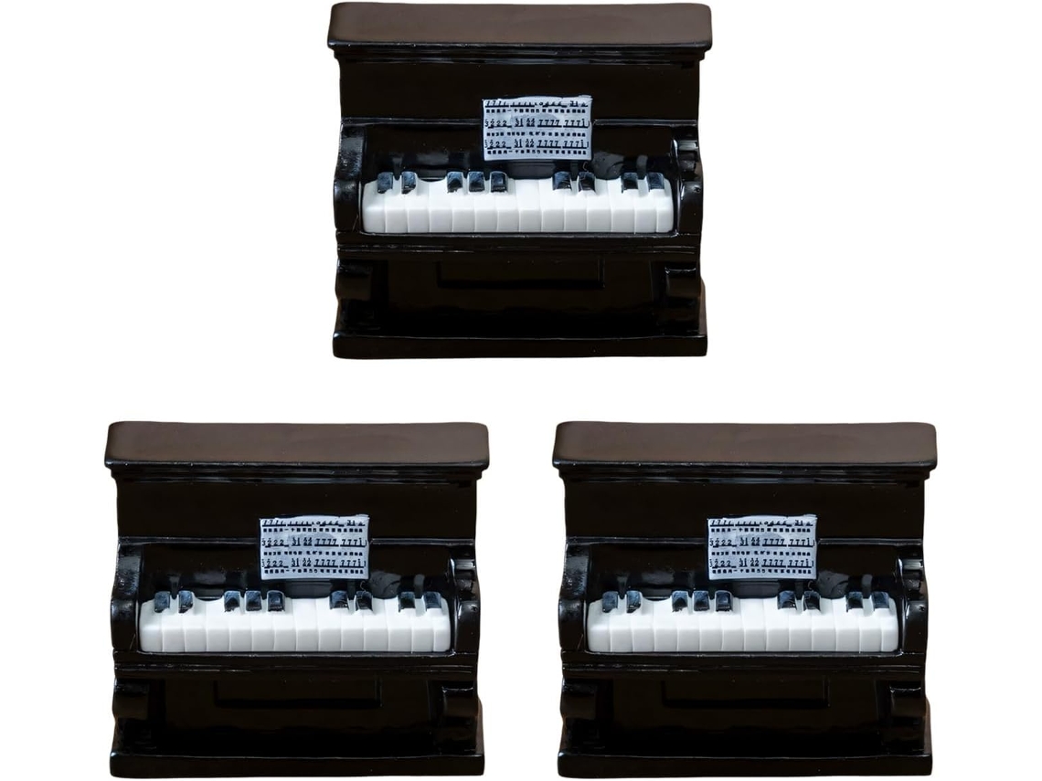 Miniaturas De Piano, Guitarra E Banquinho, Instrumentos Musicais, Para Decoração De Casa De Bonecas E Mesa