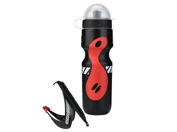 Garrafa De Água De 650ml Com Suporte Para Bicicleta, Ideal Para Ciclismo E Mountain Bike. Cor Preta, Resistente E À Prova De Vazamentos.
