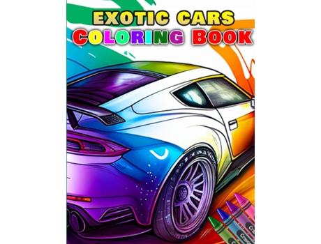 Livro Exotic Car Coloring Book de Touch the sky publishing (Inglês)
