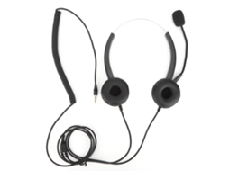 Auriculares Telefónicos Binaurales con cable para centro de llamadas de 3,5 mm S/MARCA