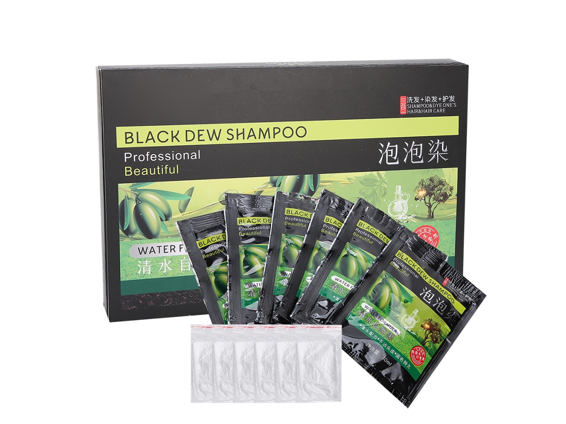 2026 crema de Tinte Capilar 30ml X6 para Cabello Gris a Negro Shampoo de Coloreado Capilar