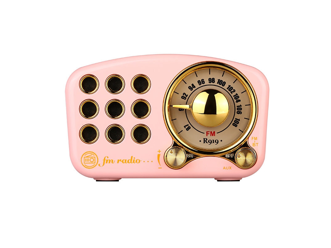 Colunas Bluetooth Ydcy 408Xw10 Rosa