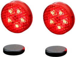 Luz Anticolisão Led Vermelha À Prova D Água Para Portas De Carros, Potente Luz Estroboscópica Sem Fio Em Pvc Para