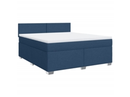 Box Spring Bed, Box Spring Beds Vidaxl Azul Tecido (180 X 200 Cm)