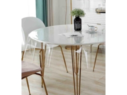 Toalha De Mesa Transparente 1,8 Mm Espessura, Protetora, Em Pvc