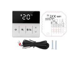 Termostato Inteligente Wifi com Tela Touch, Controle App e Voz para Casa 90 240v S/MARCA