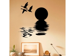 Adesivos de parede autocolantes com paisagens, pássaros e elementos naturais para sala de estar e quarto. Adesivos artísticos para decoração de casa.