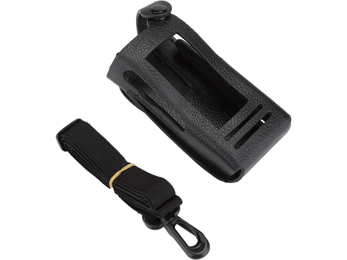 Capa De Couro Duro Para Rádio Walkie Com Clip E Cinto De Nylon Para Motorola P8268