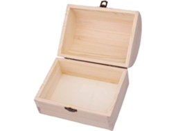 Caixa De Joias De Madeira Em Estilo Vintage Com Tampa Resistente - Organizador De Mesa Para Anéis E Brincos