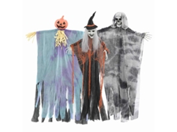 Conjunto 3 Decorações De Halloween Vidaxl Multicolorido Poliéster (61 X 97 Cm)