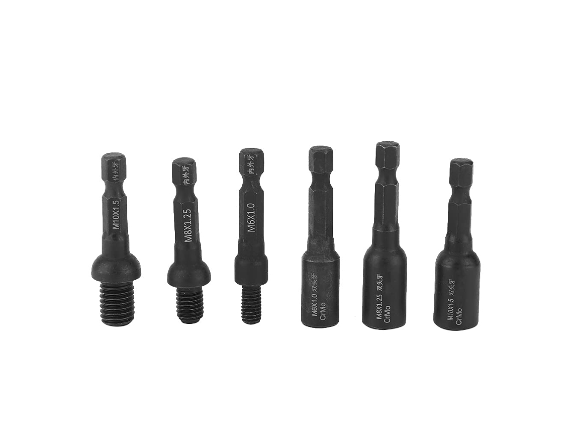 Adaptador De Soquete Parafuso Hyuduo 6 Peças, Aço Cromo-molibdênio,
