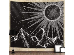 Tejido Sun Moon Bohemio Montaña Estrella Para Dormitorio Decoración Pared Estética Colgante
