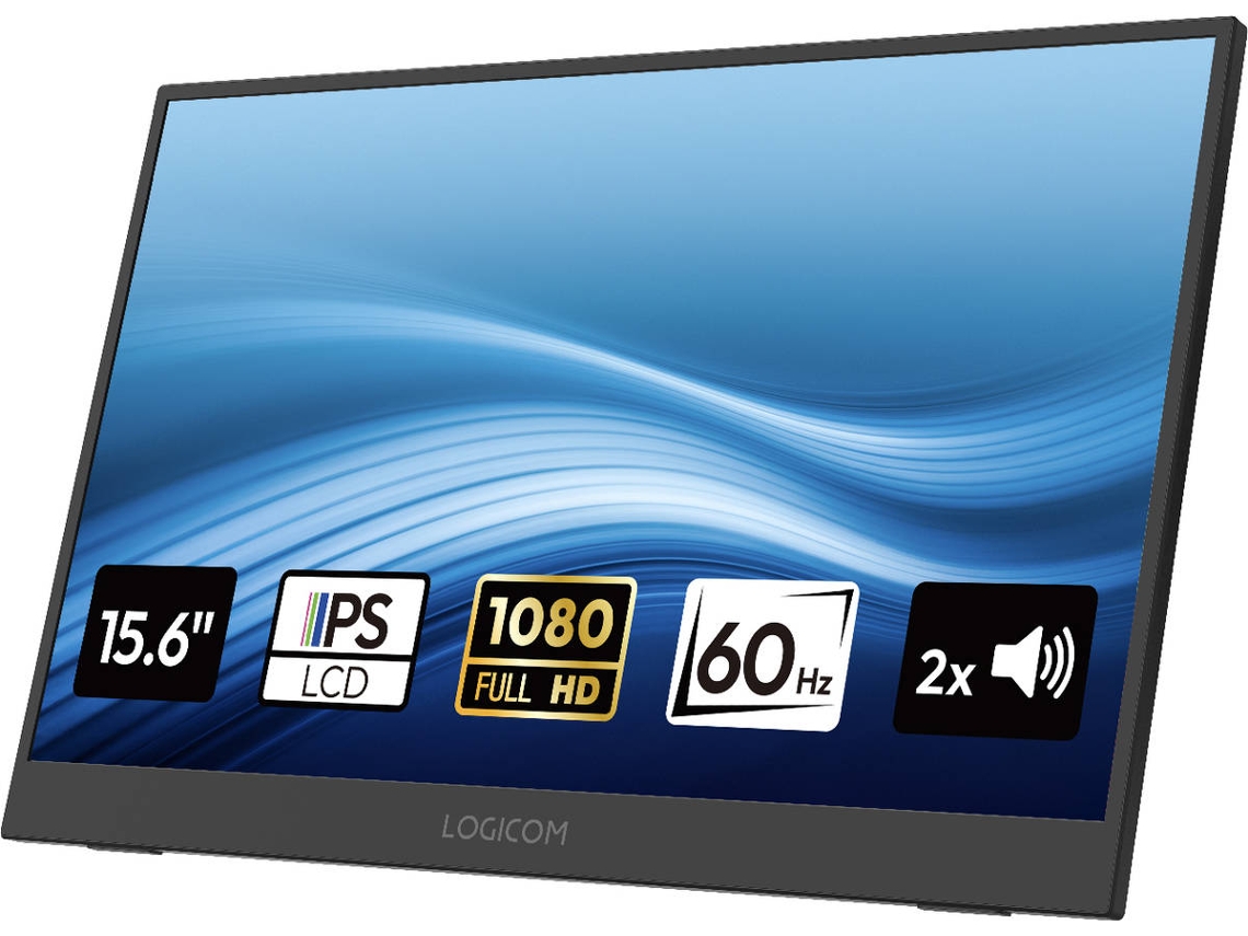 Monitor Portátil Logicom Nomad (15.6'' - Full HD - 20 ms - 60 Hz)