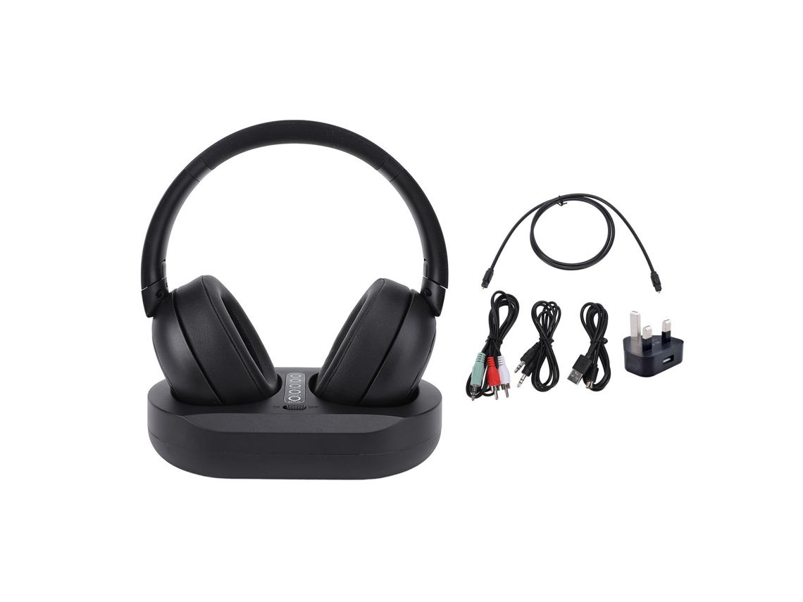 Auriculares inalámbricos para TV S/MARCA, Bluetooth 5.3, base de carga, para mayores, enchufe británico