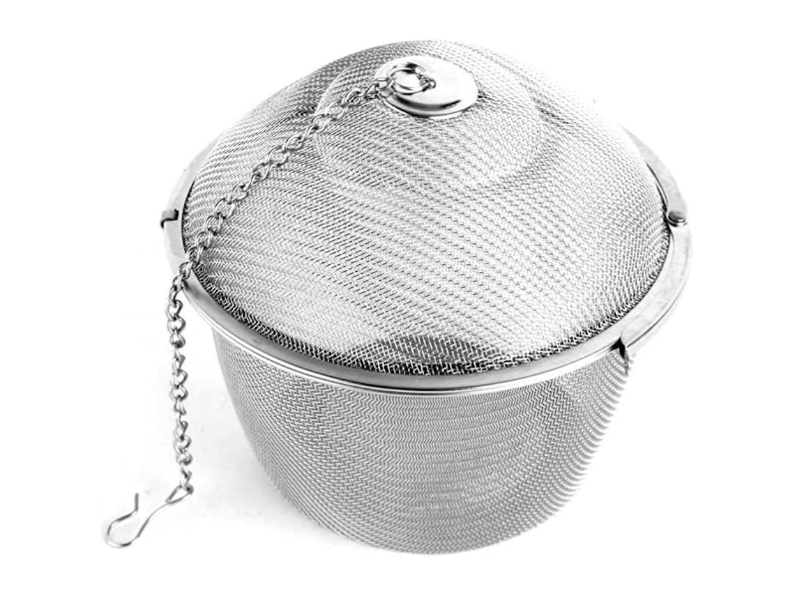 Infusor De Chá Extra Grande Em Aço Inoxidável Com Trava Giratória E Malha, Ideal Para Infusor De Especiarias, 11 Cm /4, 3 Polegadas