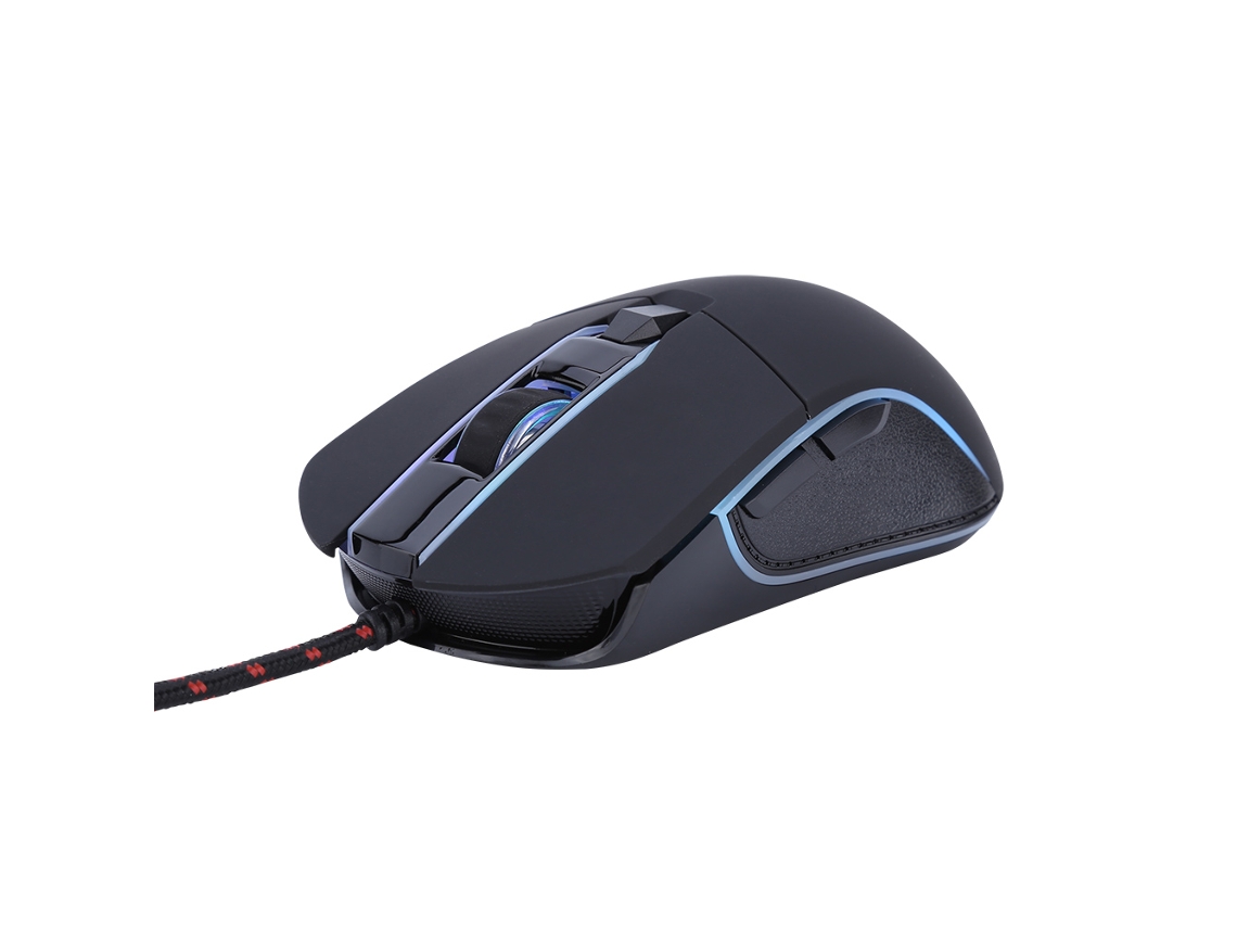 Mouse Gamer (3500dpi Luz Rgb Respiratória) Mouse Profissional Ergonômico Jaguar E-sports Com Fio