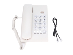 Telefone Fixo Com Fio De Mesa Multifuncional Botões Grandes Para Casa Escritório Hotel Kxt504 Branco