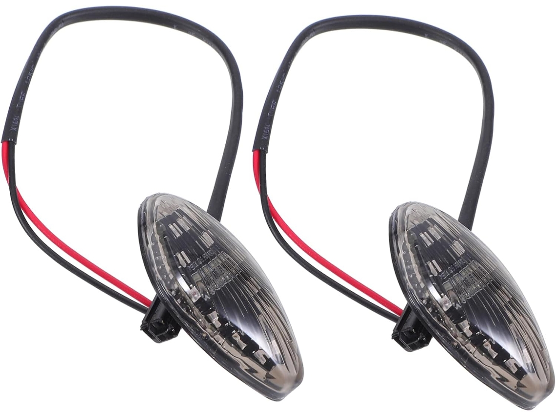 2 Peças De Piscas De Led Para Motocicleta, Luzes À Prova D'água, Fáceis De Instalar, Mini Indicadores Para Estrada E Uso Diurno.