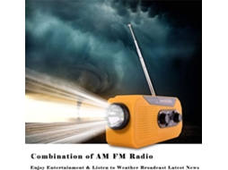 Rádio de Emergência Am/fm, Alarme Sos e Lanterna, Verde AQUAFORGE