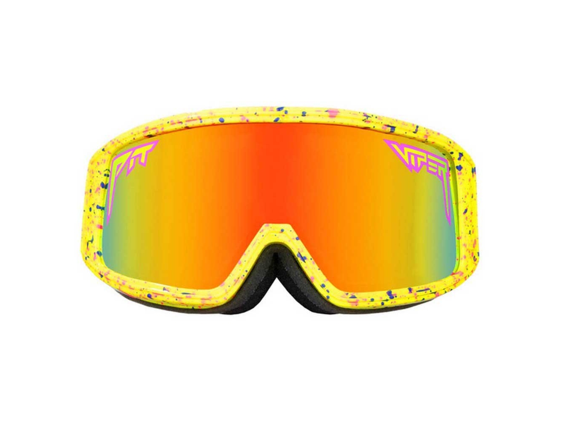PIT VIPER Máscara Esqui The Gogglés 1993 Amarelo Rainbow Mirror + Purple Clear/CAT3-CAT0